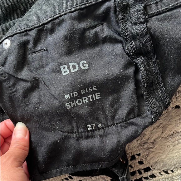 BDG Women's Black Denim Shorts - Picture 5 of 5